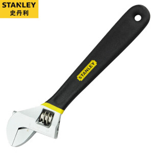 史丹利(STANLEY)活动扳手 双色沾塑柄 家用电工汽修维修活动扳手 6寸 95-046-1-23