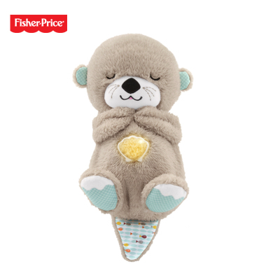 费雪感官启蒙之音乐安抚酣睡小水獭婴幼儿安抚哄睡玩具GHL41