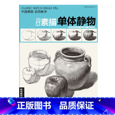[正版]素描单个体静物书临摹范本大画结构解剖与透视训练入门绘画画自学sh