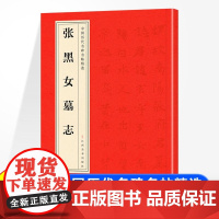 中国历代名碑名帖精选 张黑女墓志 字帖原帖精讲毛笔字书法书湖北美术出版社历代经典碑帖高清放大对照本楷书毛笔书法教程临摹字