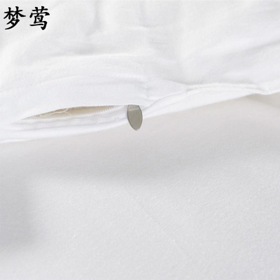 梦莺 被套 纯棉白色 条
