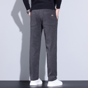 弹力抗皱易打理裤子男修身舒适耐磨灯芯绒商务休闲裤男士秋冬新款