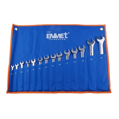 埃米顿 14件精抛平面两用扳手组套(布袋装)