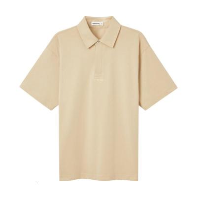 [1件5折价:69.5]美特斯邦威男士短袖polo衫夏季简约时尚logo绣花宽松上衣