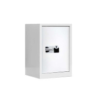 豪利特保密柜财务档案柜文件柜办公室资料储物柜保险柜单门白色-国保指纹锁