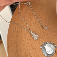 s925纯银镭射葫芦项链配饰女秋冬毛衣链轻奢高级感精致饰品潮送女朋友老婆情人节七夕生日礼物