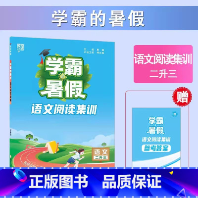 [2升3年级]语文阅读集训 小学通用 [正版]2023小学学霸暑假衔接作业一升二升三生四暑期五六一年级二年级下册署假预科