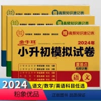 [正版]名校冲刺2024年新版小升初模拟考试卷小升初真题卷必刷题语文数学英语人教版小学毕业升学总复习资料名校冲刺全真模