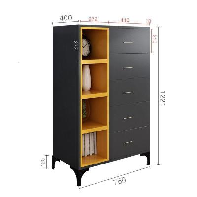 北欧客厅电视柜边柜简约现代小户型储物柜收纳柜卧室轻奢斗柜