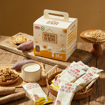 燕之坊臻养有机豆浆料14日装 840g