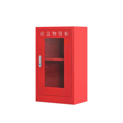 乙壬304不锈钢应急物资柜消防救援器材箱防护用品柜室外微型消防柜800*500*350加厚整装(红)