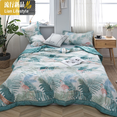 棉棉夏凉被棉花夏被一整套夏季被子薄款春秋 三维工匠
