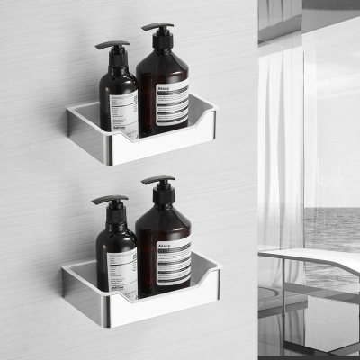 美帮汇北欧304不锈钢置物架卫生间壁挂式收纳篮免打孔可拆洗浴室置物篮