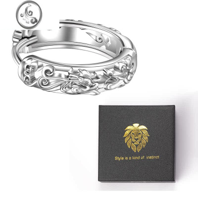 JiMi貔貅银银耳环男2022年新款潮单只耳饰女潮流个性男款高级感耳钉男