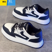 聚范男鞋夏季鞋子男款网面透气男生板鞋黑白百搭休闲运动皮鞋小白鞋男