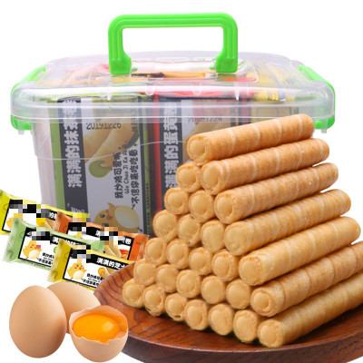 228支-4口味夹心鸡蛋卷饼干食品香酥网红蛋卷零食批发24支