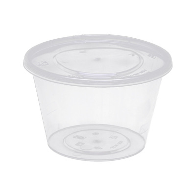 优彩嘉 一次性餐盒 圆碗透明 500ML*450套 CH-02 箱
