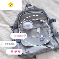 FENGHOUins高中学生大容量书包女韩版原宿ulzzang中学生森系百搭双肩背包双肩包