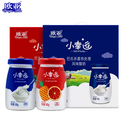 欧亚小幸运酸奶180gl*12瓶整箱巴氏杀菌营养健康