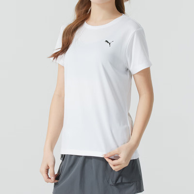 彪马(PUMA)短袖女装透气运动休闲上衣健身跑步训练服T恤衫528393-02 ZP