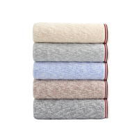 洁玉 铭玉竹棉加厚毛巾110g*2条袋装 DSJ4-035F+2 米色+棕色