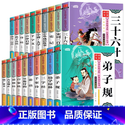 经典国学全套20册 [正版]宋词三百首注音版 国学经典书籍全套完整版 小学生启蒙读本 幼儿故事诵读6岁以上书本带拼音儿童