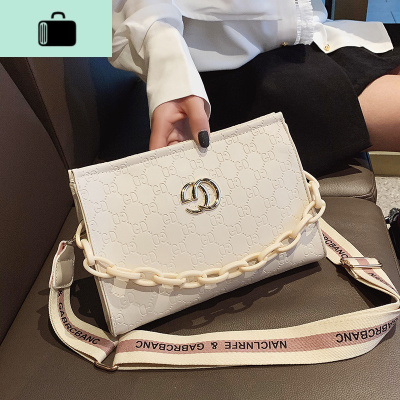 网红小包包2020新款时尚小方包潮手提链条包韩版百搭单肩斜跨包女NEW LAKE女斜挎包