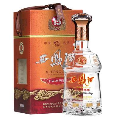 西凤酒十五年陈酿45度500ml单瓶装凤香型白酒