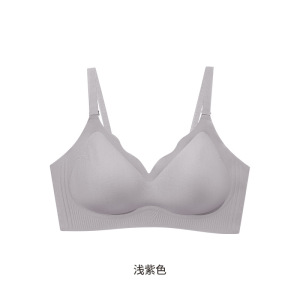 春夏新款软支撑提拉痕内衣女小胸聚拢文胸裸感隐形肤胸罩