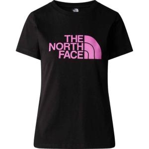 THE NORTH FACE纯棉短袖速干舒适印花女士运动T恤春夏休闲百搭基础款 black_(black_/_pink) XS