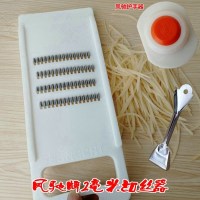 切菜土豆丝工具蔬果切丝机多功能胡萝卜刨丝刀百变手动刷细丝 敬平 凤驰2mm细丝+护手[送削皮器]