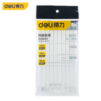 得力(deli)高粘性热熔胶枪胶棒胶条10支装 11mm*200mm应急常备 DL5043 单位/包