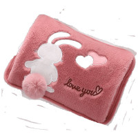 家柏饰(CORATED)热水袋充电暖手宝暖水袋热宝煖宝宝韩版萌萌毛绒防爆注水女