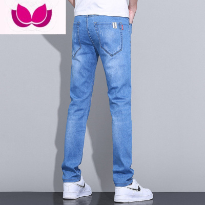 七斓牛仔裤男潮牌2023新款弹力修身裤子男春季潮流休闲百搭直筒裤