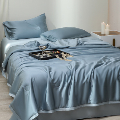 Tencel60支兰精天丝夏凉被凉感冰丝夏被芯夏季空调薄被可机洗水洗