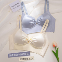 Ceba内衣女小胸上托防下垂胸罩无痕无钢圈收副乳大胸显小美背文