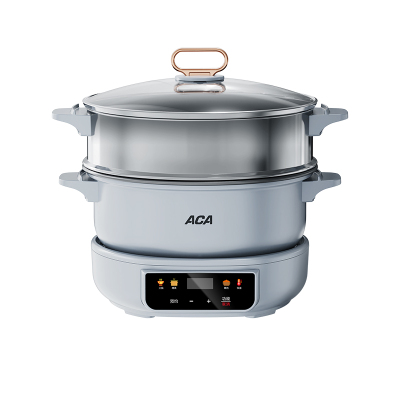 北美电器ACA智能电火锅ALY-G50HG01D三档微电脑控温3升大容量轻巧设计火锅电热锅