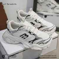 La Chessiers男鞋春秋季老爹鞋2025新款休闲鞋子男士运动休闲鞋气垫网面潮鞋