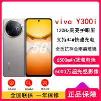 [全新]vivo Y300i 钛色 12GB+512GB 第二代骁龙4 5G芯 6500mAh电池 44W充电 5000万高清影像 5G 手机