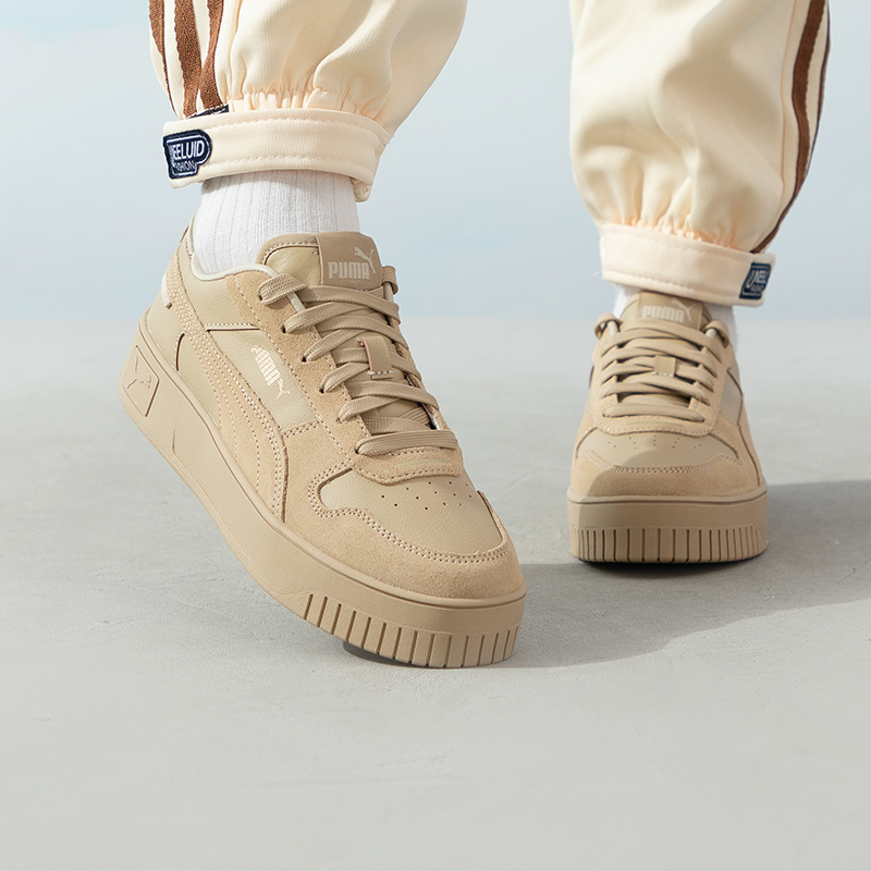 彪马(PUMA)女鞋新款厚底增高休闲鞋耐磨舒适运动鞋户外低帮板鞋 395093-01 ZP