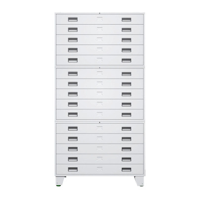 戴劲 底图柜资料储存柜工程图纸柜底图储物柜多层抽屉柜 1号三层带轮子