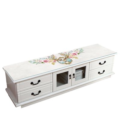 美帮汇电视柜桌布民族风中式古典中国风复古北欧风防水pvc电视机柜桌垫