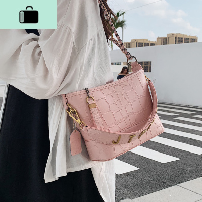 小包包洋气女包2020新款潮韩版百搭质感斜挎包时尚链条单肩流浪包NEW LAKE女士单肩包