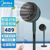 美的(Midea)电风扇变频轻音空气循环扇家用9档风遥控风随温变节能定时空调伴侣扇 FGD24VGR(线下同款)