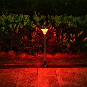 苏宁放心购 太阳能户外庭院灯家用超亮防水坪灯花园别墅景观地插灯LED路灯