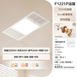 [品牌补贴20%]欧普照明风暖浴霸多功能 (取暖换气吹风照明)暖风模块 除臭除潮 嵌入式集成吊顶卫生间暖风机浴霸