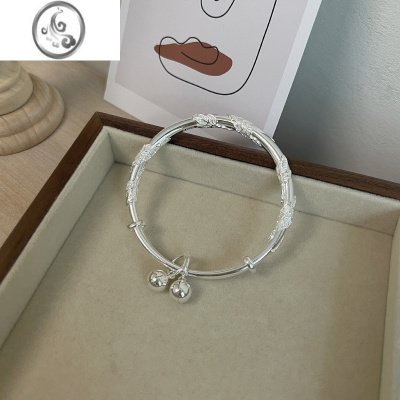 JiMi轻奢小众设计感花丝蝴蝶手镯女2023年新款潮百搭繁花似锦莲蓬手链