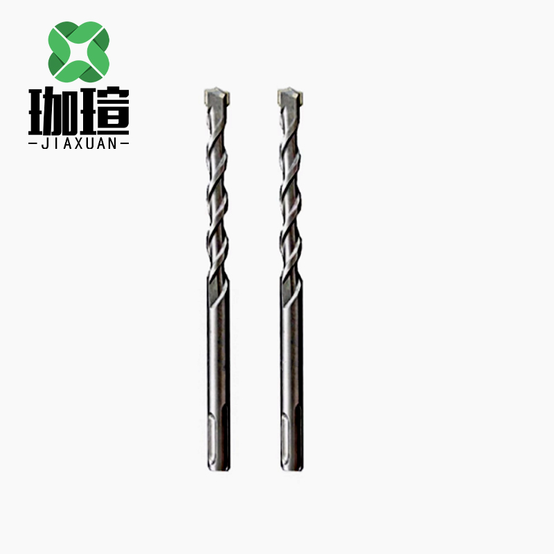 珈瑄 冲击钻头 钨钢合金穿墙打孔混凝土专用 圆柄两坑两槽14*160mm 根