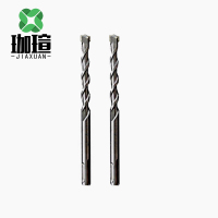 珈瑄 冲击钻头 钨钢合金穿墙打孔混凝土专用 圆柄两坑两槽14*160mm 根