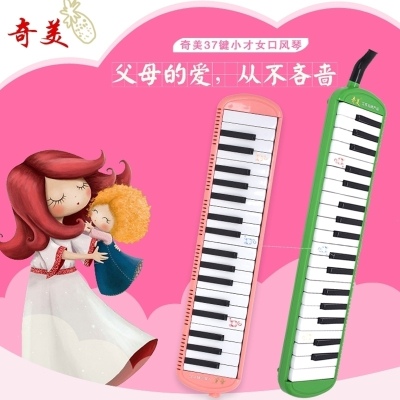 奇美37键口风琴儿童初学者成人初学男孩学生用女孩新手小天才抖音